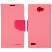 Чохол книжка Goospery для LG Max/X155 Рожевий