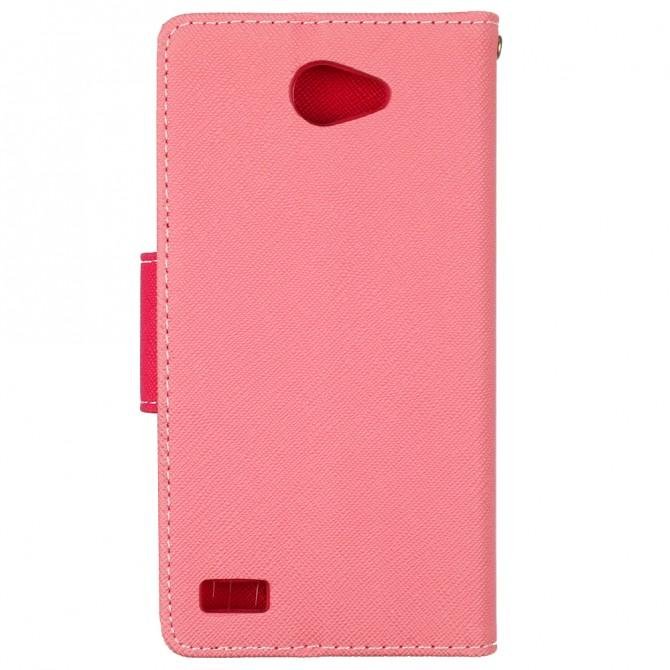 Чохол книжка Goospery для LG Max/X155 Рожевий-2
