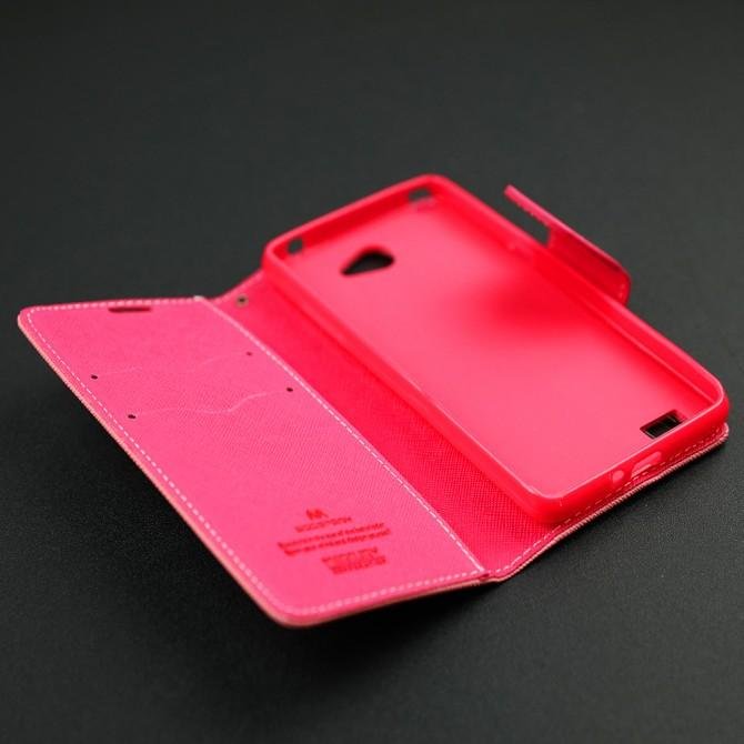 Чохол книжка Goospery для LG Max/X155 Рожевий-3