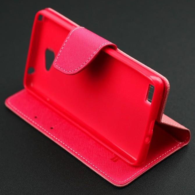 Чохол книжка Goospery для LG Max/X155 Рожевий-5