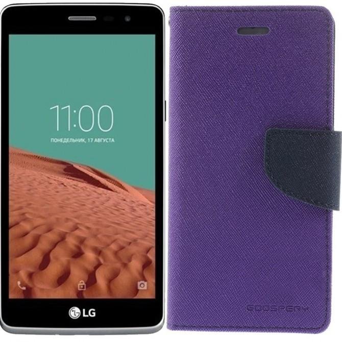Чохол книжка Goospery для LG Max/X155 Фіолетовий