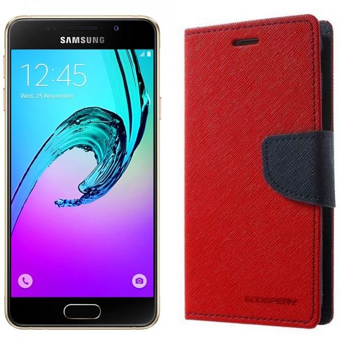 Чехол книжка Goospery для Samsung A310 (A3-2016) Red