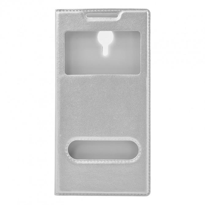 Чехол книжка для Huawei Y3c White/Pearl with Window