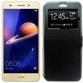 Чохол книжка для Huawei Y6 II Чорний with Window