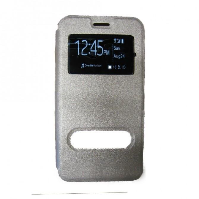 Чехол книжка для Huawei Y6 Pro Gold with Window-3