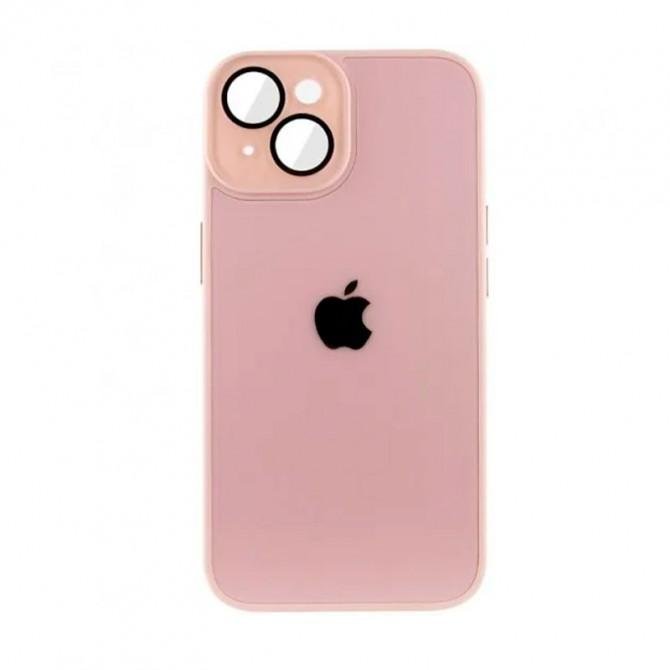 Чехол TPU+Glass Sapphire Midnight для Apple iPhone 13 (6.1") Розовый