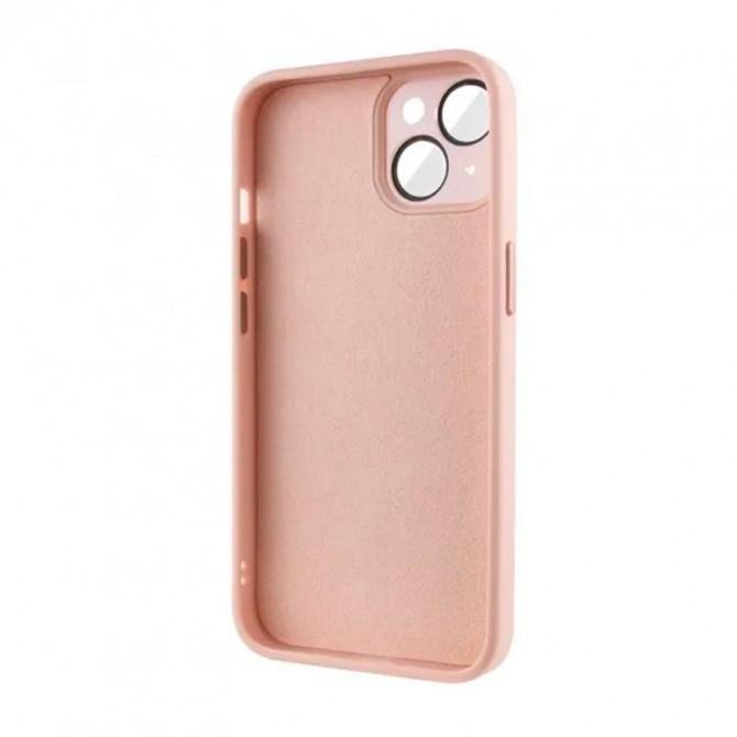 Чехол TPU+Glass Sapphire Midnight для Apple iPhone 13 (6.1") Розовый-1