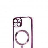 Силиконовый чехол SHINING with MagSafe для iPhone 13 Темно Фиолетовый