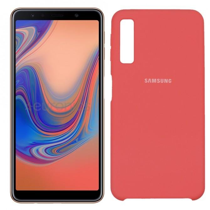 Чохол Soft Case для Samsung A750 Galaxy A7 2018 Яскраво Рожевий