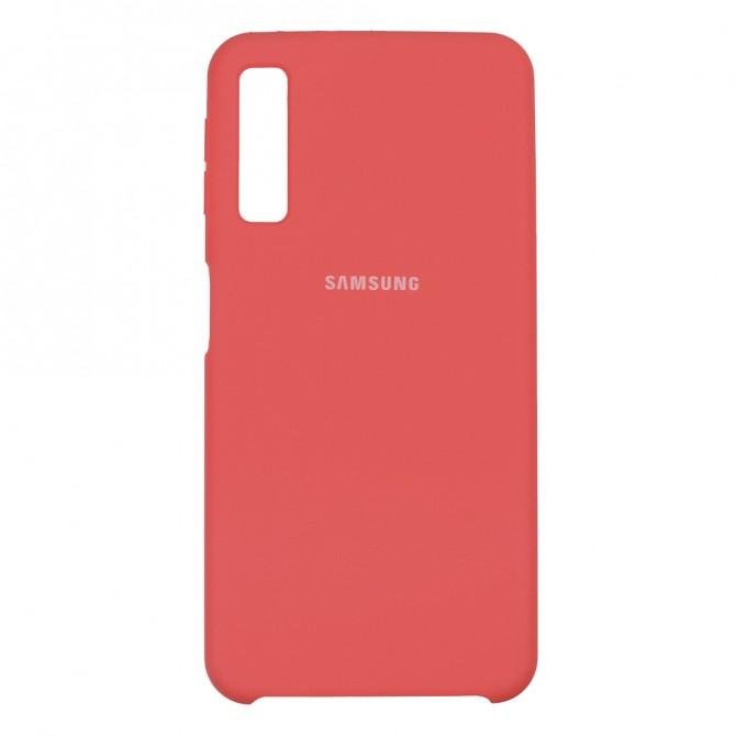 Чохол Soft Case для Samsung A750 Galaxy A7 2018 Яскраво Рожевий-1