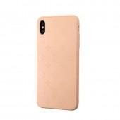 Чехол TPU Glass LV для iPhone Xs Пудровый