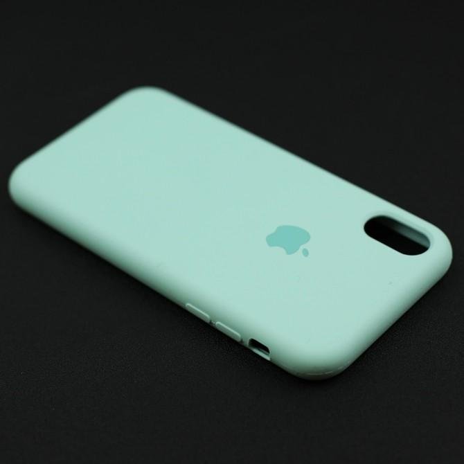 Чехол силиконовый для iPhone Xr Светло Бирюзовый-4