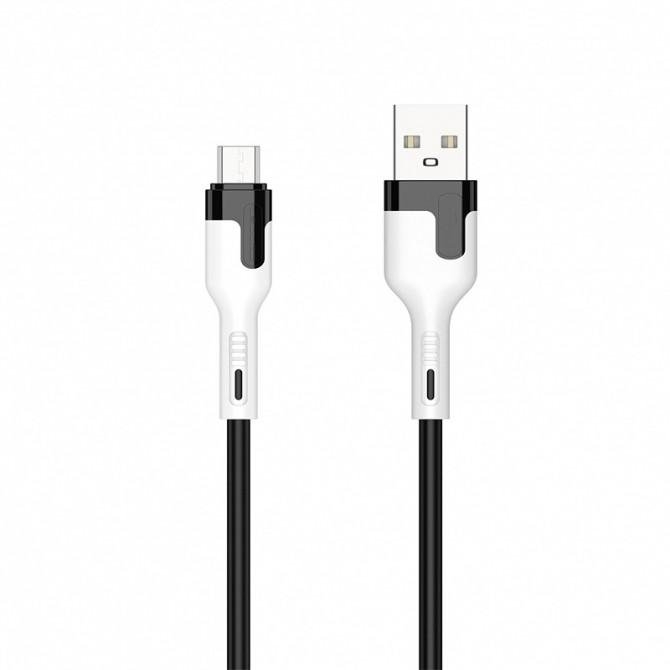 Кабель USB Jellico A6 MicroUSB 1m 3A Black