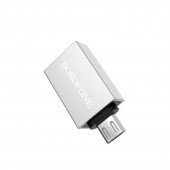 Адаптер Borofone BV2 MicroUSB OTG Grey Адаптер Borofone BV2 MicroUSB OTG Grey
