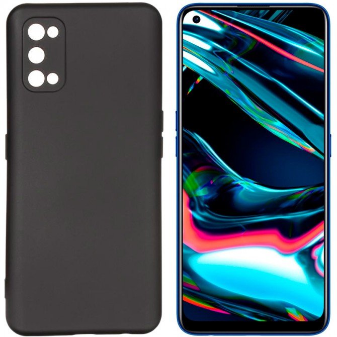 Чехол Original Soft Case Realme 7 Pro Черный FULL-3