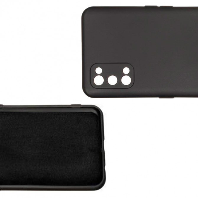 Чехол Original Soft Case Realme 7 Pro Черный FULL-1