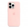 Оригінальний силіконовий чохол для iPhone 13 Pro Пастельно Рожевий FULL