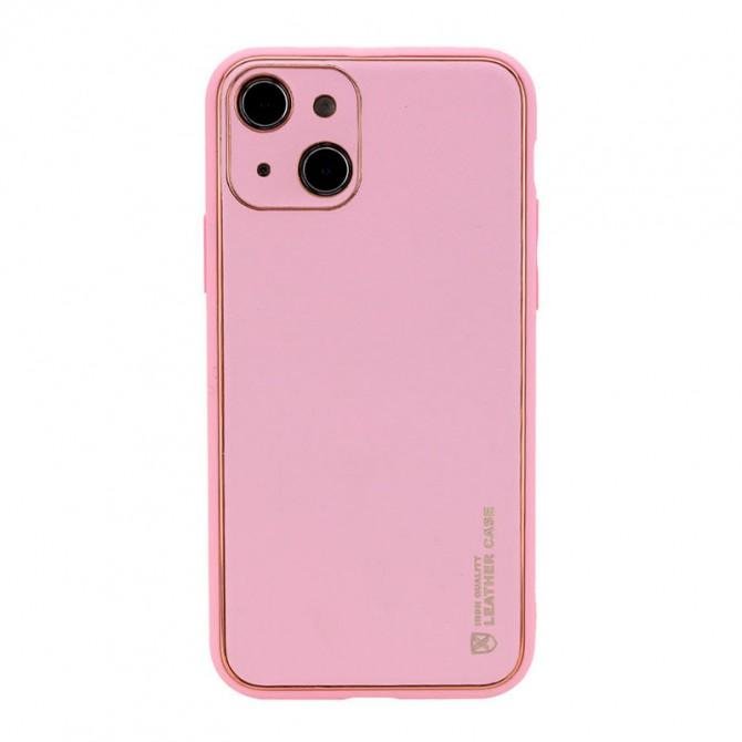 Кожаная накладка Xshield для Apple iPhone 13 (6.1") Pink