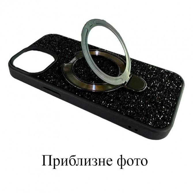 Чехол-накладка Diamond with stand back для iPhone 16 Plus Black-2