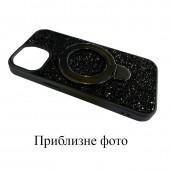 Чехол-накладка Diamond with stand back для iPhone 16 Plus Black