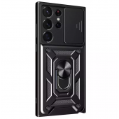 Чехол HONOR Hard Defence Series Samsung Galaxy S21 Ultra Black (with Camshield and magnet)