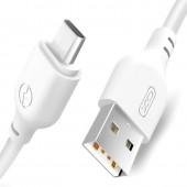 Кабель USB XO NB150 Type-C 2.4A/1m White