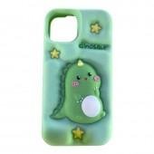 Чехол 3D Dino series for iPhone 17 Green