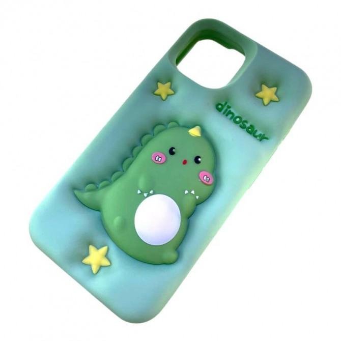 Чохол 3D Dino series for iPhone 17 Green-3