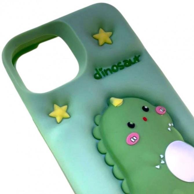 Чохол 3D Dino series for iPhone 17 Green-5