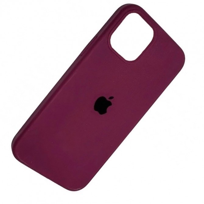Оригинальный силиконовый чехол для iPhone 13 mini Марсала FULL-2