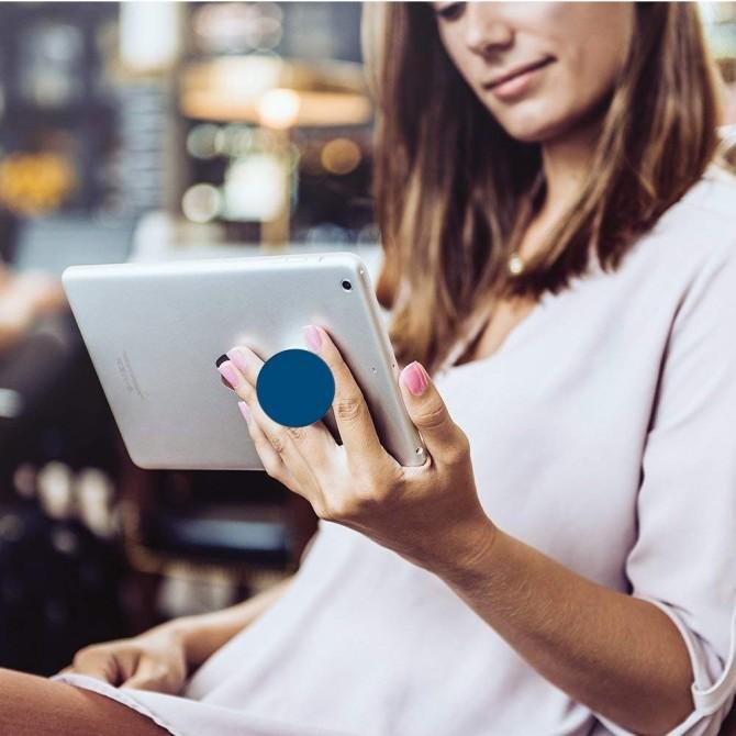 Тримач Pop Socket LED Синій-3