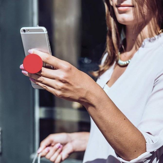 Тримач Pop Socket LED Червоний-3