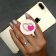 Держатель Pop Socket Heart Розовый&Красный