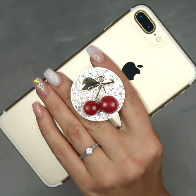 Держатель Pop Socket Cherry Silver-3