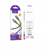 Кабель Hoco X109 Energy silicone Type-C to Lightning Black 2m