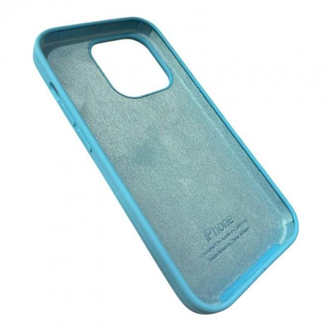 Силиконовый чехол для iPhone 13 Sweet Blue FULL (NO LOGO)-3