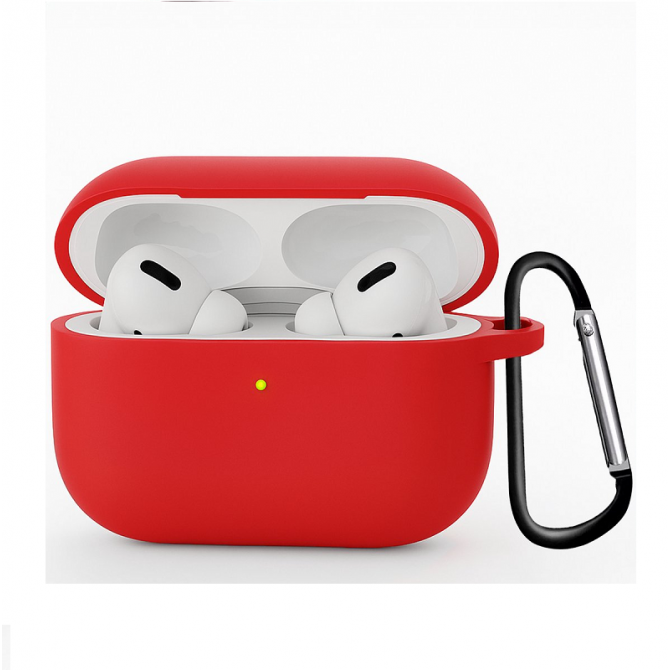 Чехол U-Like Silicone Protective Case For Airpods Pro 3 Microfibre Red