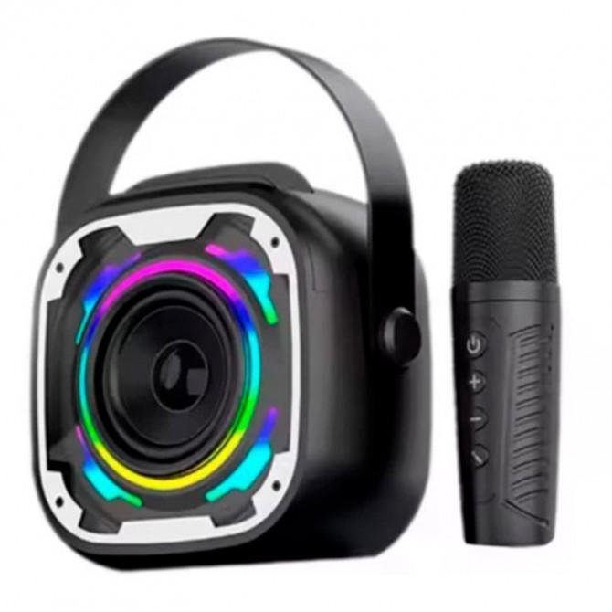 Bluetooth Колонка V11 + 2 мікрофони Black-1