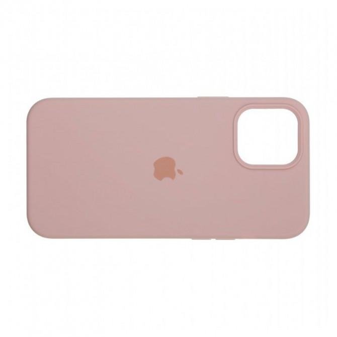 Оригинальный силиконовый чехол для iPhone 12 Pro Max Бежевый-3