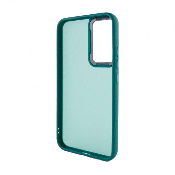 Чехол TPU+PC Lyon Frosted series Samsung Galaxy S20FE Dark Green-1