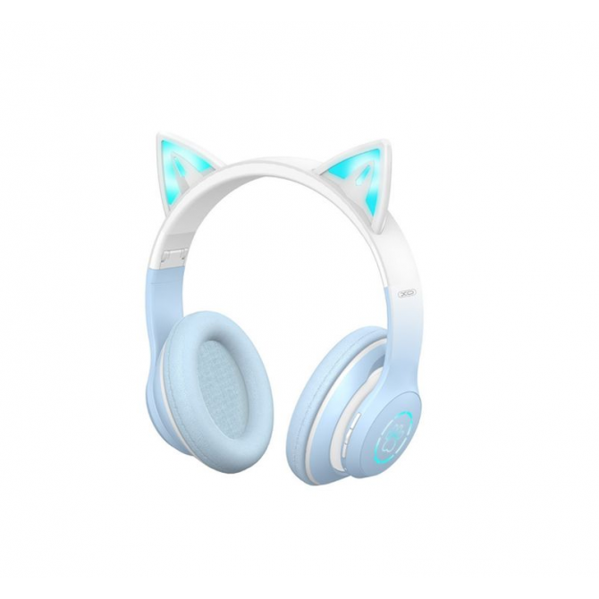 Навушники Stereo Bluetooth Headset XO BE38 Cats Ear Blue