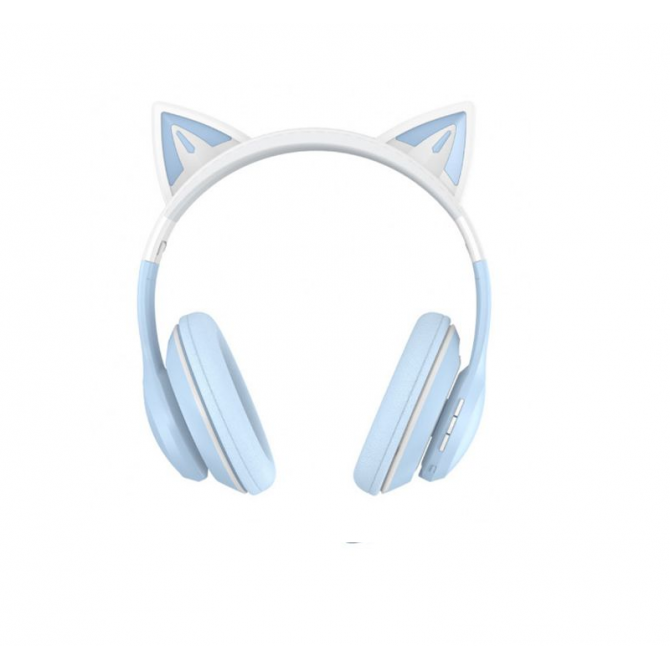 Навушники Stereo Bluetooth Headset XO BE38 Cats Ear Blue-1