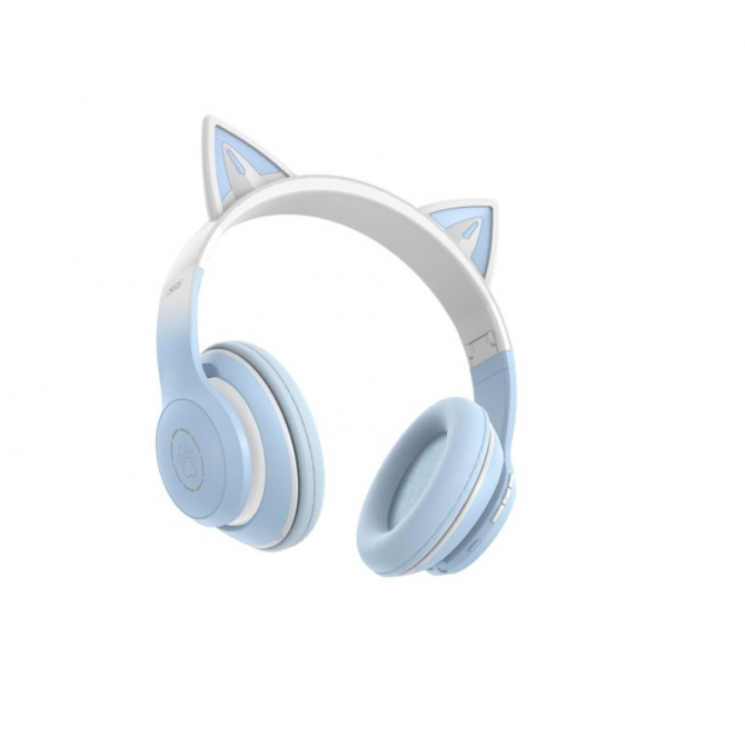 Навушники Stereo Bluetooth Headset XO BE38 Cats Ear Blue-2