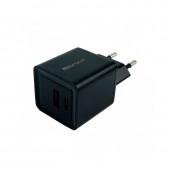 МЗП Mibrand MI-30 GaN 30W Travel Charger USB-A + USB-C Black