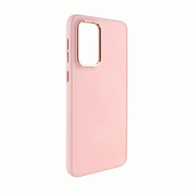 TPU чехол Bonbon Metal Style для Samsung Galaxy A55 Розовый