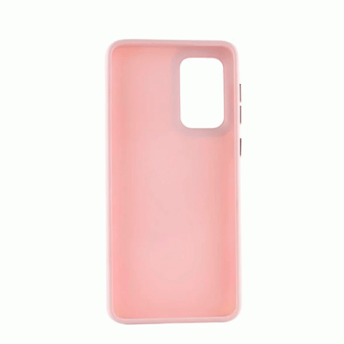 TPU чехол Bonbon Metal Style для Samsung Galaxy A55 Розовый-1