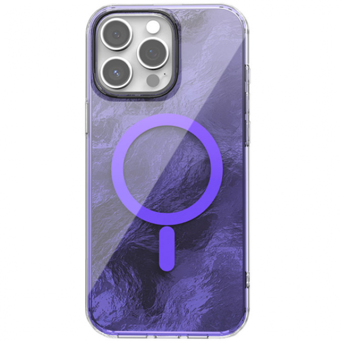 Чохол TPU Shiny Mountain (MagFit) для Apple iPhone 12 Pro / 12 (6.1") Purple
