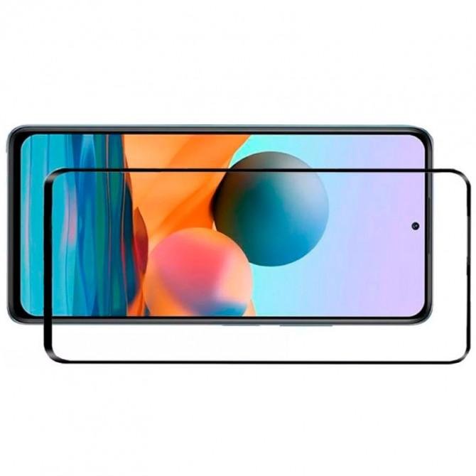 Защитное стекло для XIAOMI Poco M4 Pro 5G Full Glue (0.3 мм, 2.5D, черное)-1