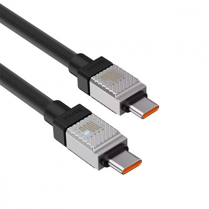 Кабель Baseus Pudding Series Type-C to Type-C 100W Black 2m-1