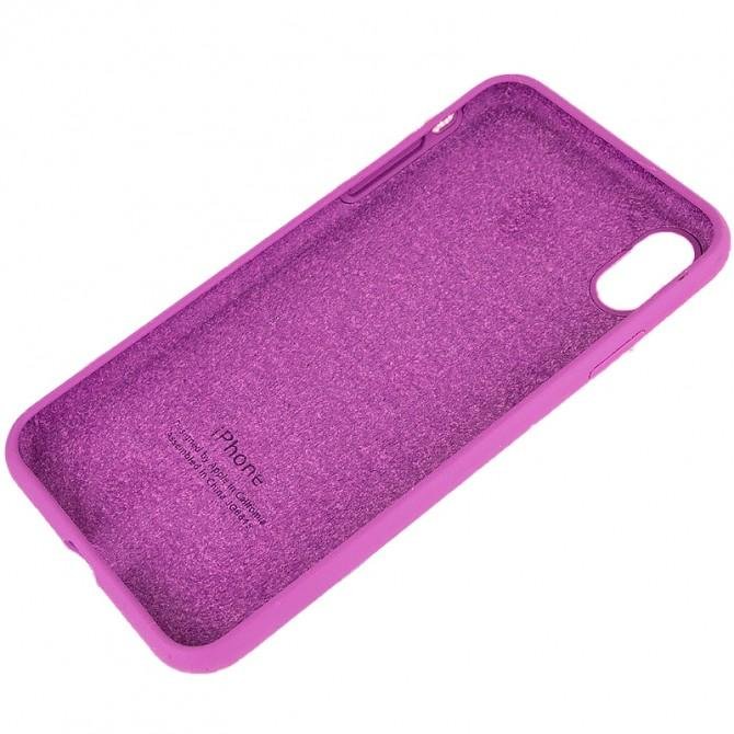 Оригинальный силиконовый чехол для iPhone Xr Виноградный FULL-1